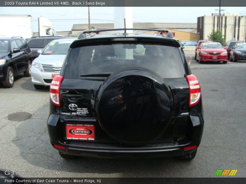 Black / Sand Beige 2009 Toyota RAV4 Limited V6 4WD