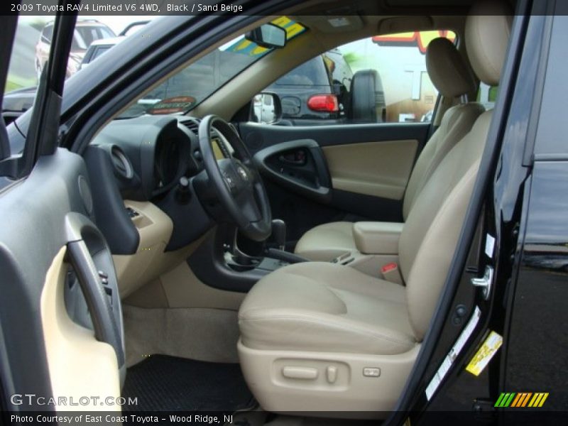 Black / Sand Beige 2009 Toyota RAV4 Limited V6 4WD