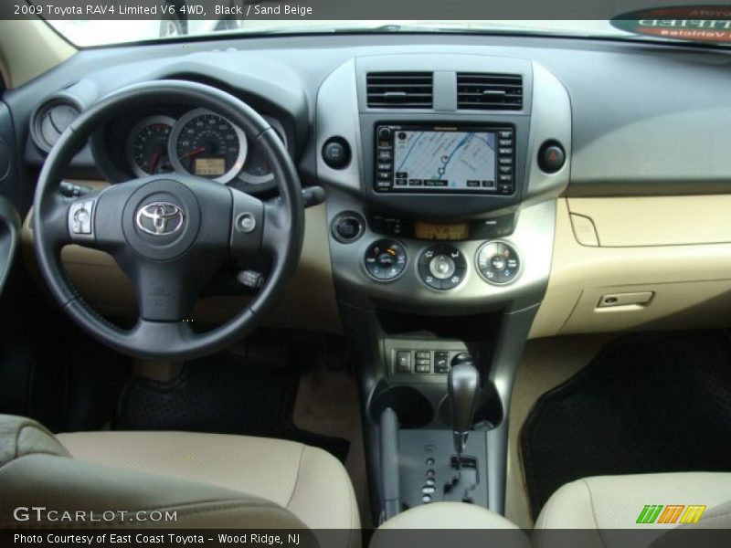 Black / Sand Beige 2009 Toyota RAV4 Limited V6 4WD