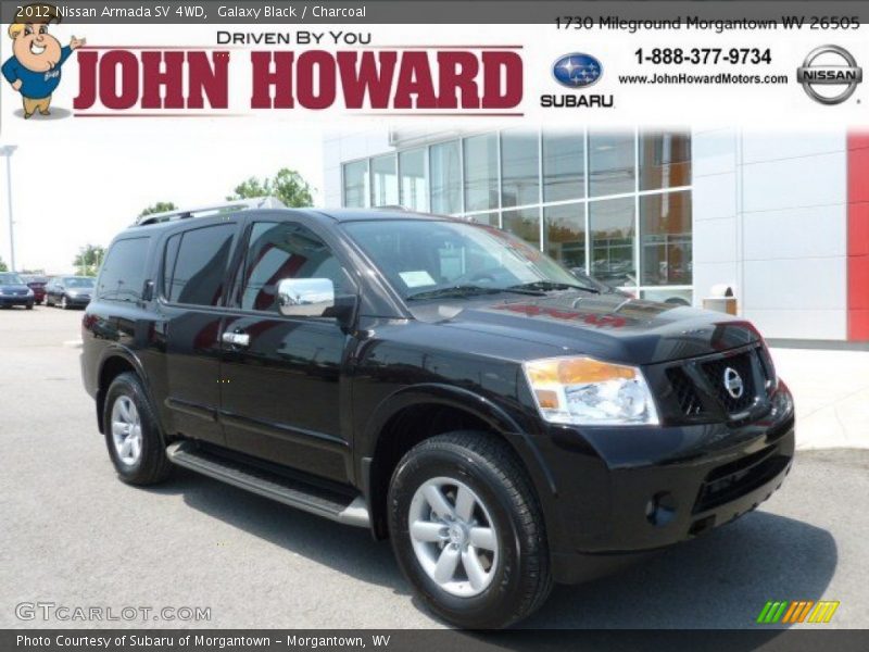 Galaxy Black / Charcoal 2012 Nissan Armada SV 4WD