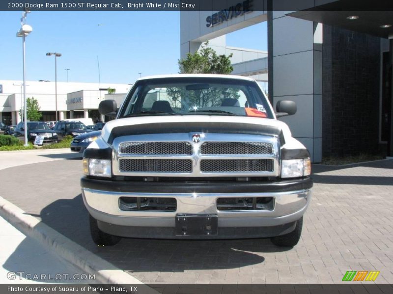 Bright White / Mist Gray 2000 Dodge Ram 1500 ST Regular Cab