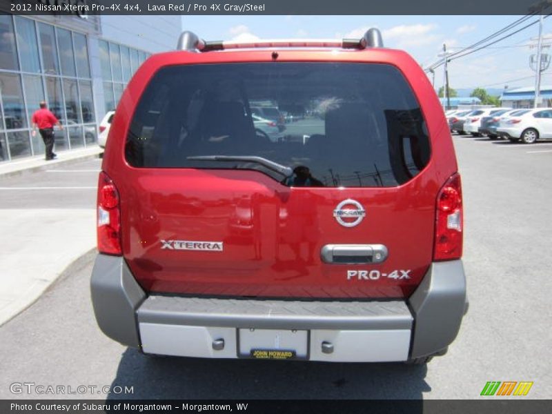 Lava Red / Pro 4X Gray/Steel 2012 Nissan Xterra Pro-4X 4x4