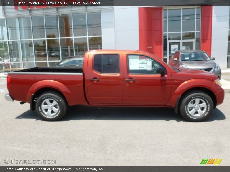 Lava Red / Steel 2012 Nissan Frontier SV Crew Cab 4x4