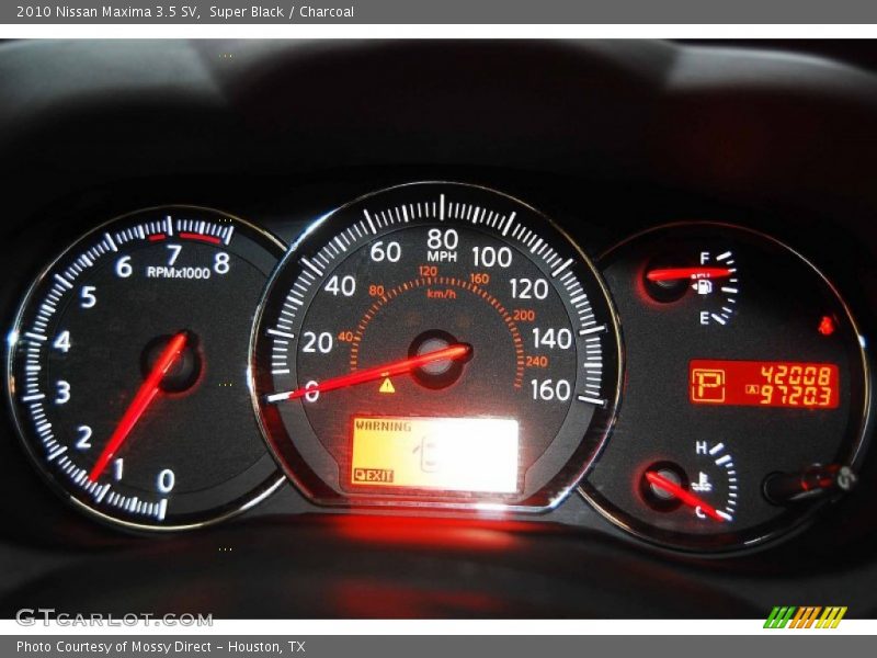 Super Black / Charcoal 2010 Nissan Maxima 3.5 SV