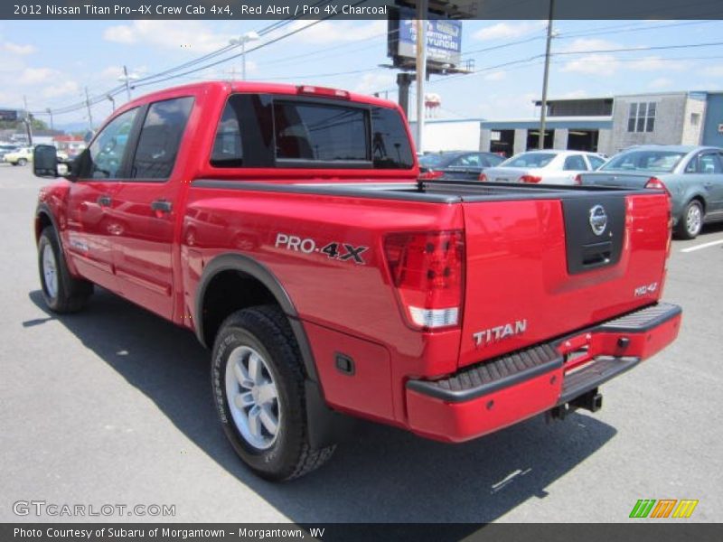 Red Alert / Pro 4X Charcoal 2012 Nissan Titan Pro-4X Crew Cab 4x4