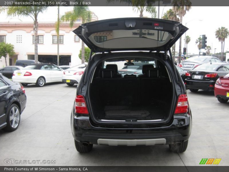 Black / Black 2007 Mercedes-Benz ML 350 4Matic