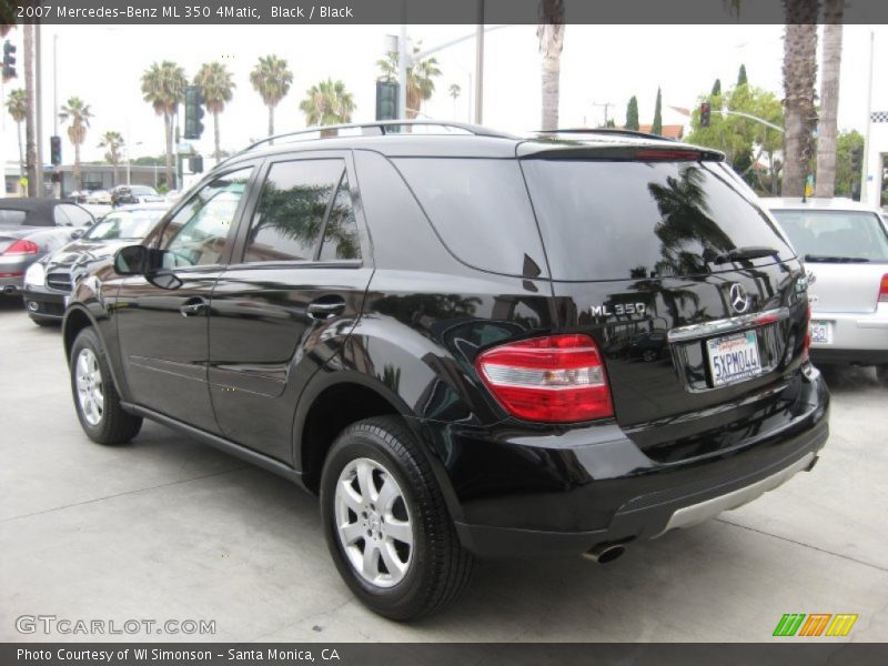 Black / Black 2007 Mercedes-Benz ML 350 4Matic