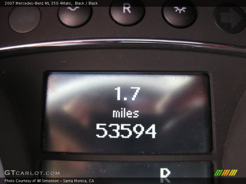 Black / Black 2007 Mercedes-Benz ML 350 4Matic