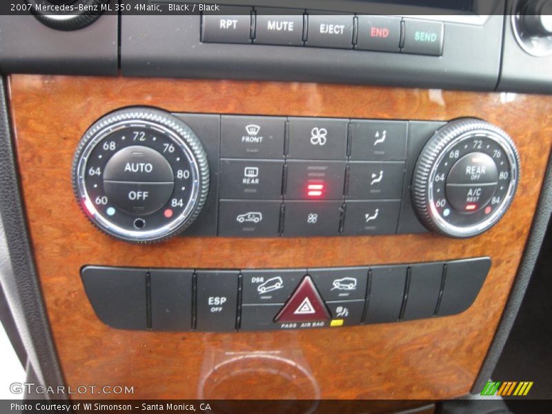 Black / Black 2007 Mercedes-Benz ML 350 4Matic