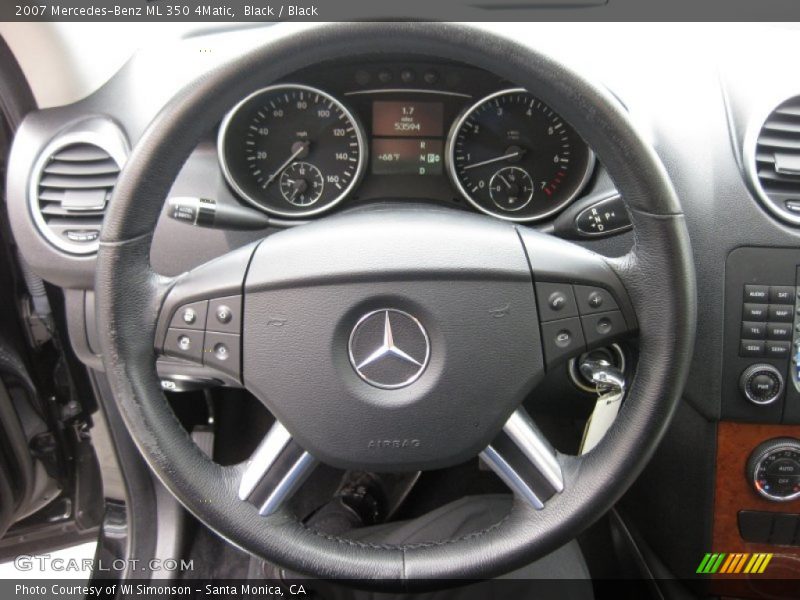 Black / Black 2007 Mercedes-Benz ML 350 4Matic