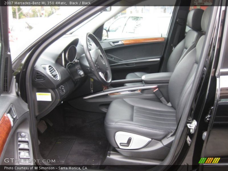 Black / Black 2007 Mercedes-Benz ML 350 4Matic