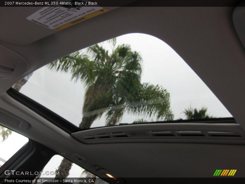 Black / Black 2007 Mercedes-Benz ML 350 4Matic