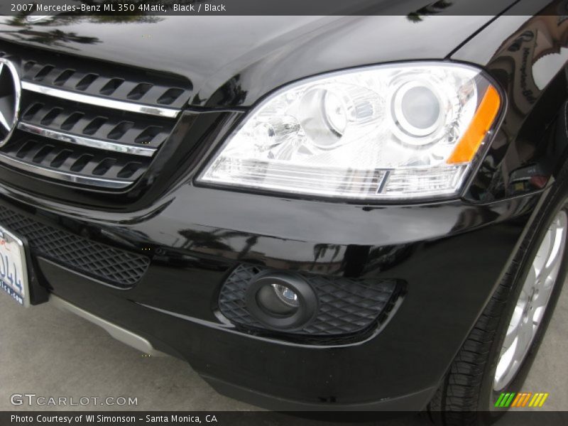 Black / Black 2007 Mercedes-Benz ML 350 4Matic