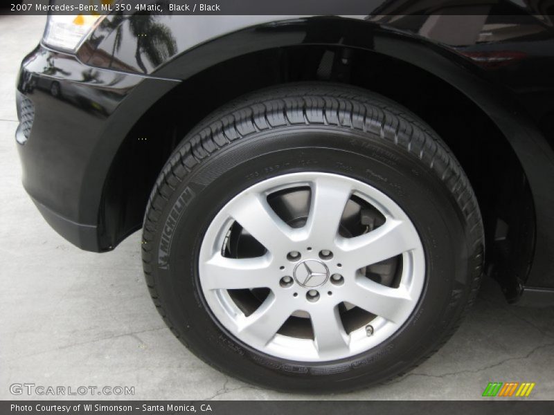 Black / Black 2007 Mercedes-Benz ML 350 4Matic