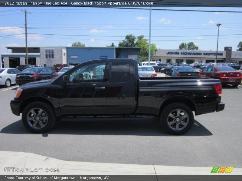 Galaxy Black / Sport Apperance Gray/Charcoal 2012 Nissan Titan SV King Cab 4x4