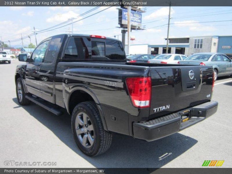 Galaxy Black / Sport Apperance Gray/Charcoal 2012 Nissan Titan SV King Cab 4x4