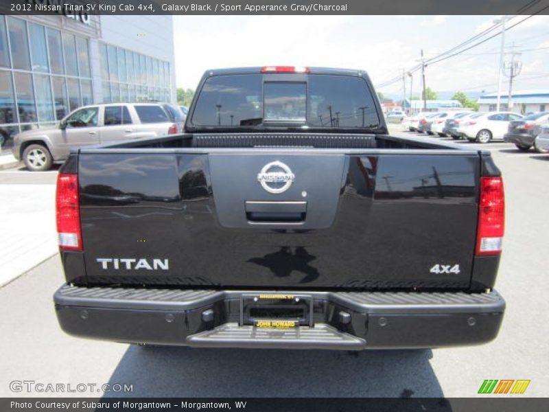 Galaxy Black / Sport Apperance Gray/Charcoal 2012 Nissan Titan SV King Cab 4x4