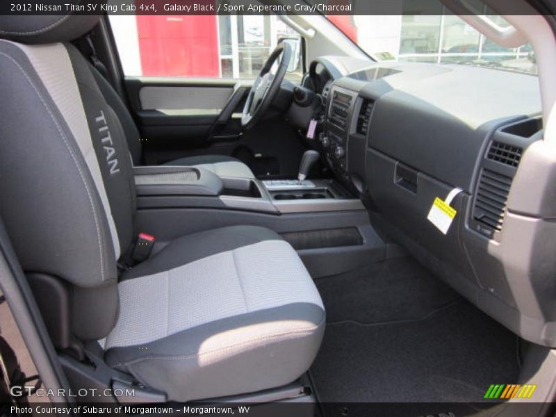 Galaxy Black / Sport Apperance Gray/Charcoal 2012 Nissan Titan SV King Cab 4x4