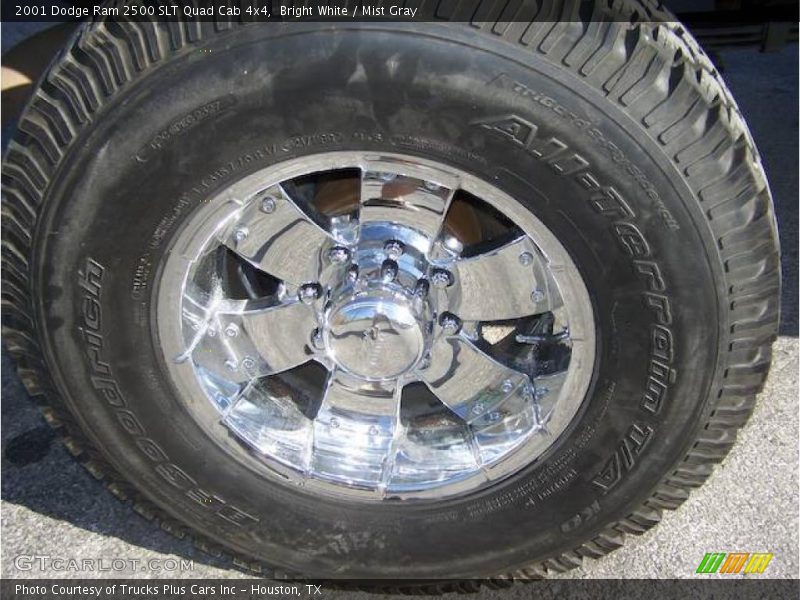 Bright White / Mist Gray 2001 Dodge Ram 2500 SLT Quad Cab 4x4