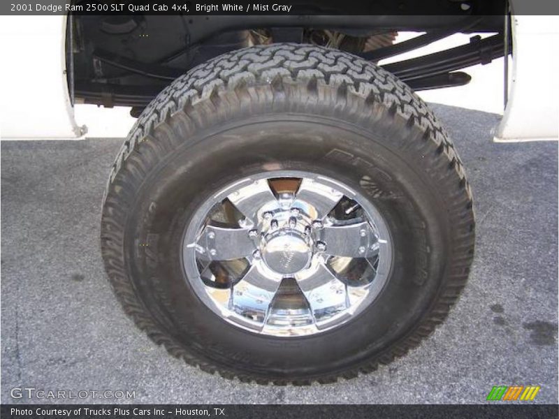 Bright White / Mist Gray 2001 Dodge Ram 2500 SLT Quad Cab 4x4