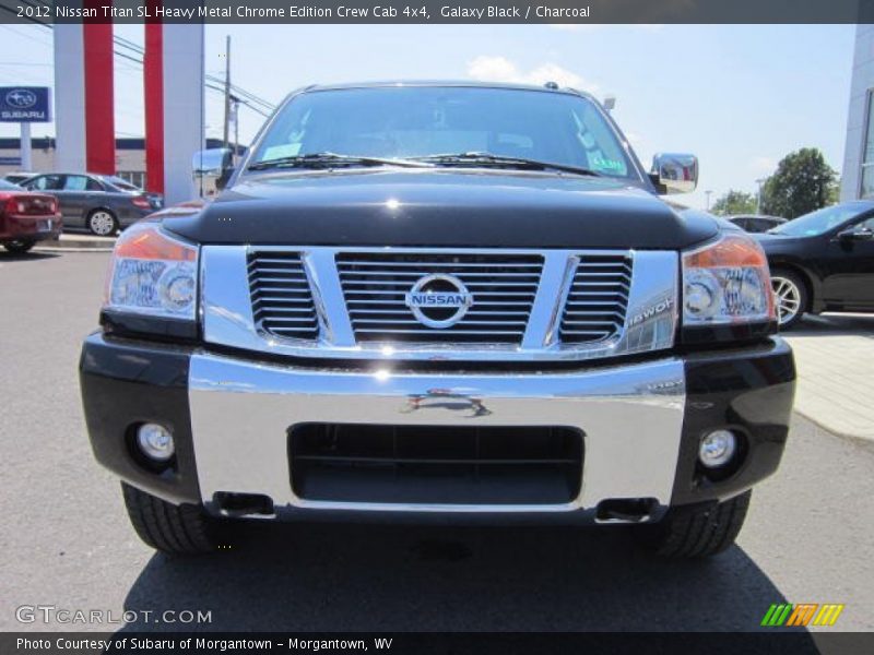 Galaxy Black / Charcoal 2012 Nissan Titan SL Heavy Metal Chrome Edition Crew Cab 4x4