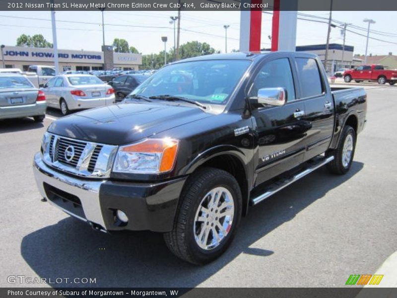Galaxy Black / Charcoal 2012 Nissan Titan SL Heavy Metal Chrome Edition Crew Cab 4x4