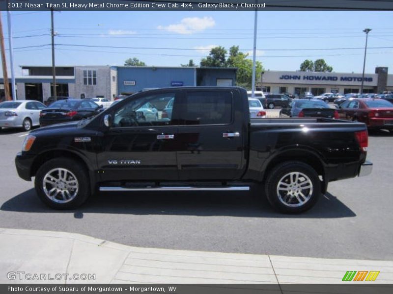 Galaxy Black / Charcoal 2012 Nissan Titan SL Heavy Metal Chrome Edition Crew Cab 4x4