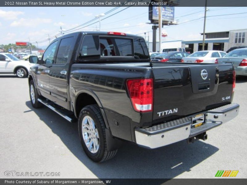 Galaxy Black / Charcoal 2012 Nissan Titan SL Heavy Metal Chrome Edition Crew Cab 4x4