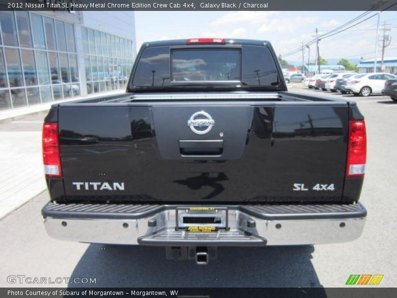 Galaxy Black / Charcoal 2012 Nissan Titan SL Heavy Metal Chrome Edition Crew Cab 4x4
