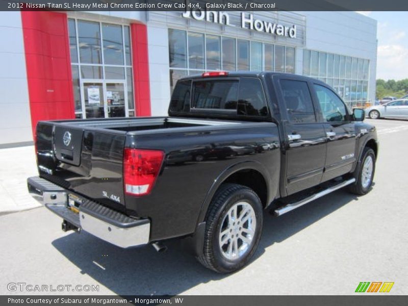 Galaxy Black / Charcoal 2012 Nissan Titan SL Heavy Metal Chrome Edition Crew Cab 4x4