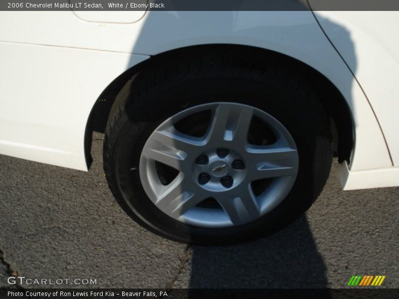 White / Ebony Black 2006 Chevrolet Malibu LT Sedan