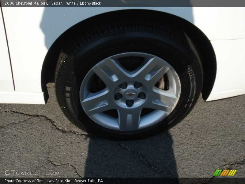 White / Ebony Black 2006 Chevrolet Malibu LT Sedan
