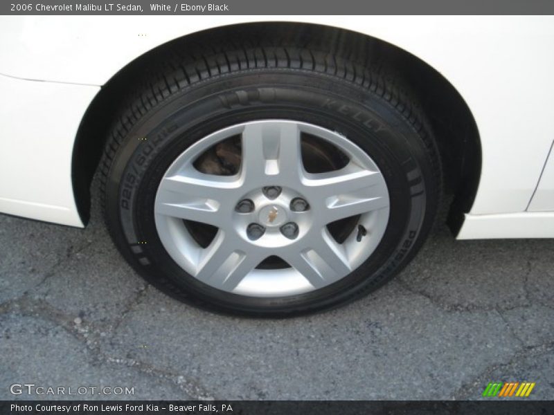 White / Ebony Black 2006 Chevrolet Malibu LT Sedan