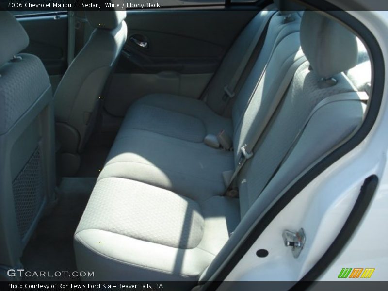 White / Ebony Black 2006 Chevrolet Malibu LT Sedan