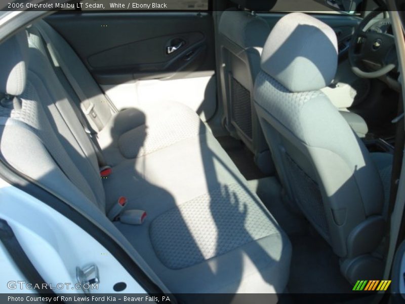 White / Ebony Black 2006 Chevrolet Malibu LT Sedan