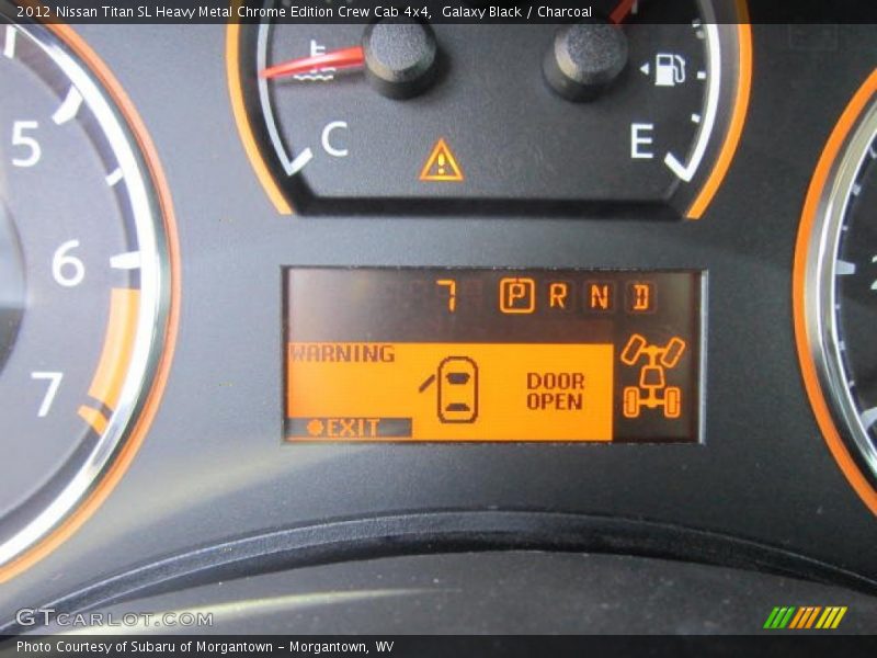 Galaxy Black / Charcoal 2012 Nissan Titan SL Heavy Metal Chrome Edition Crew Cab 4x4