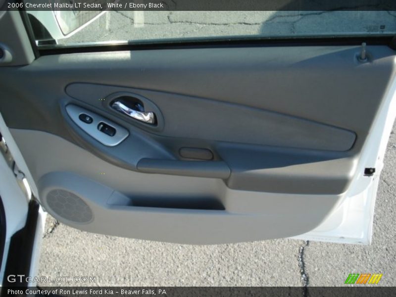 White / Ebony Black 2006 Chevrolet Malibu LT Sedan