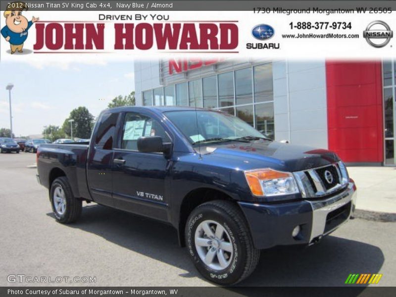 Navy Blue / Almond 2012 Nissan Titan SV King Cab 4x4