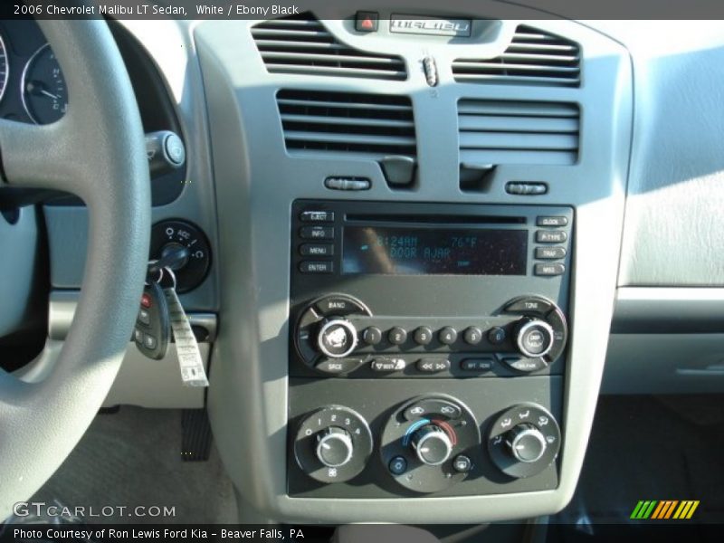 White / Ebony Black 2006 Chevrolet Malibu LT Sedan