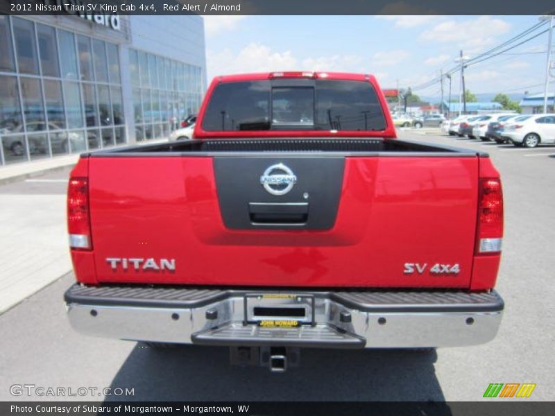Red Alert / Almond 2012 Nissan Titan SV King Cab 4x4