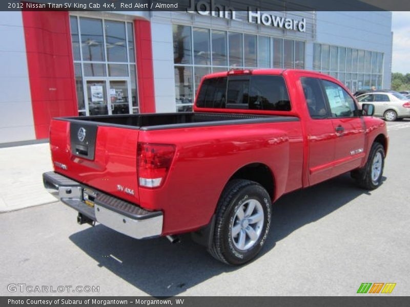 Red Alert / Almond 2012 Nissan Titan SV King Cab 4x4