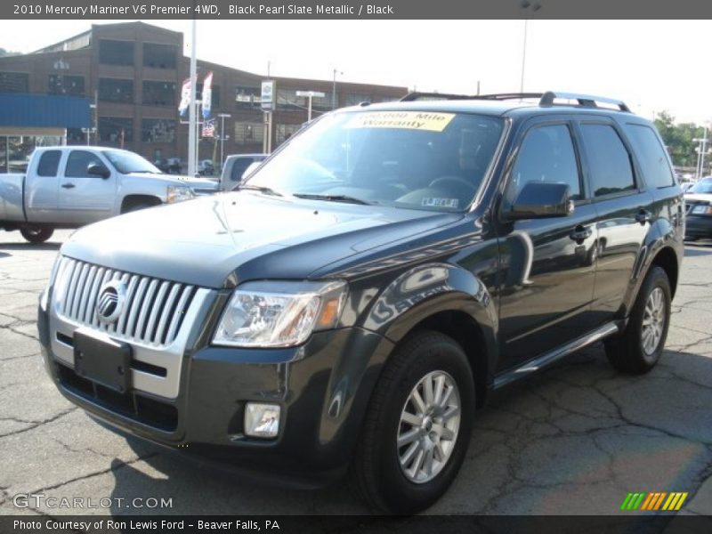 Black Pearl Slate Metallic / Black 2010 Mercury Mariner V6 Premier 4WD