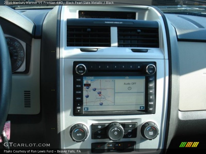 Black Pearl Slate Metallic / Black 2010 Mercury Mariner V6 Premier 4WD