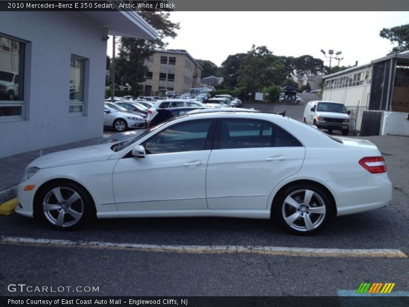 Arctic White / Black 2010 Mercedes-Benz E 350 Sedan