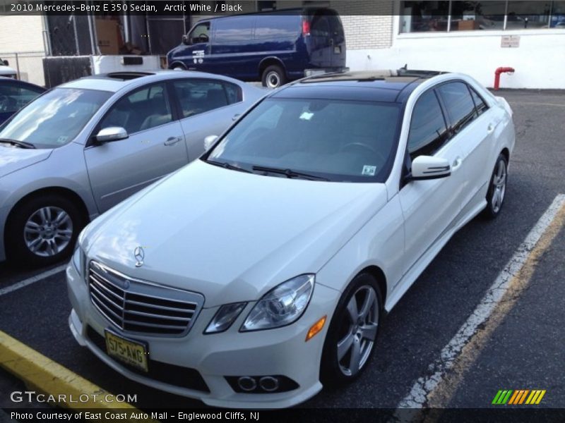 Arctic White / Black 2010 Mercedes-Benz E 350 Sedan