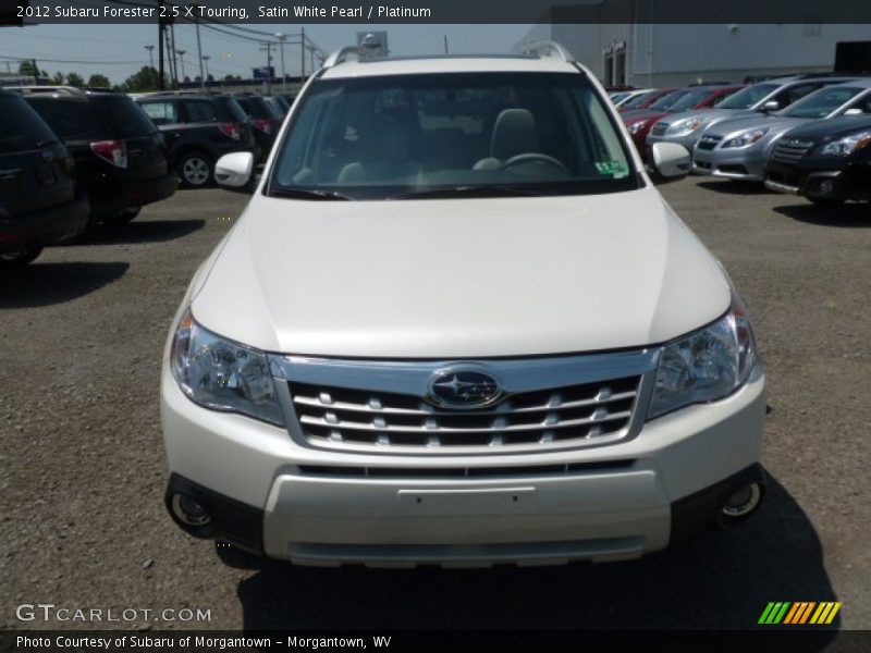 Satin White Pearl / Platinum 2012 Subaru Forester 2.5 X Touring