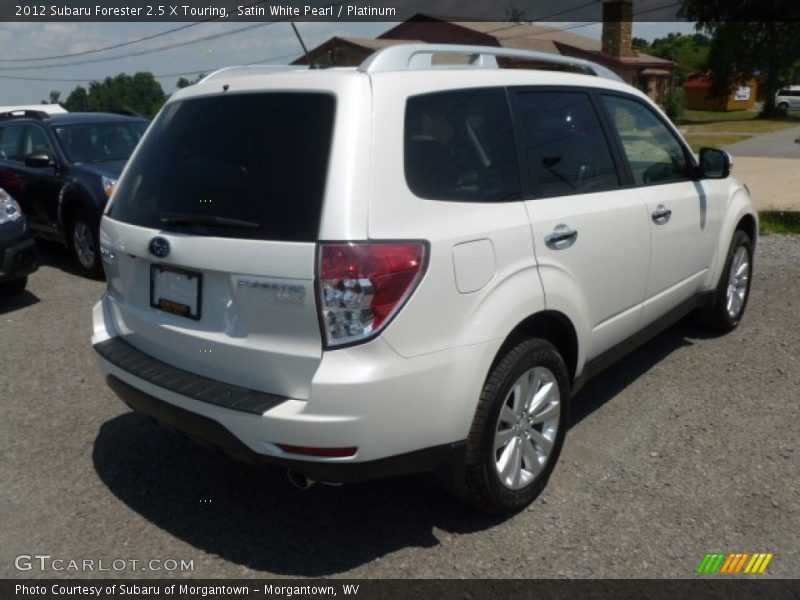 Satin White Pearl / Platinum 2012 Subaru Forester 2.5 X Touring