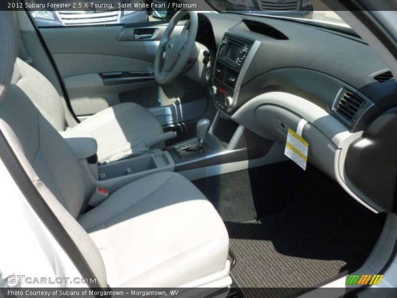 Satin White Pearl / Platinum 2012 Subaru Forester 2.5 X Touring
