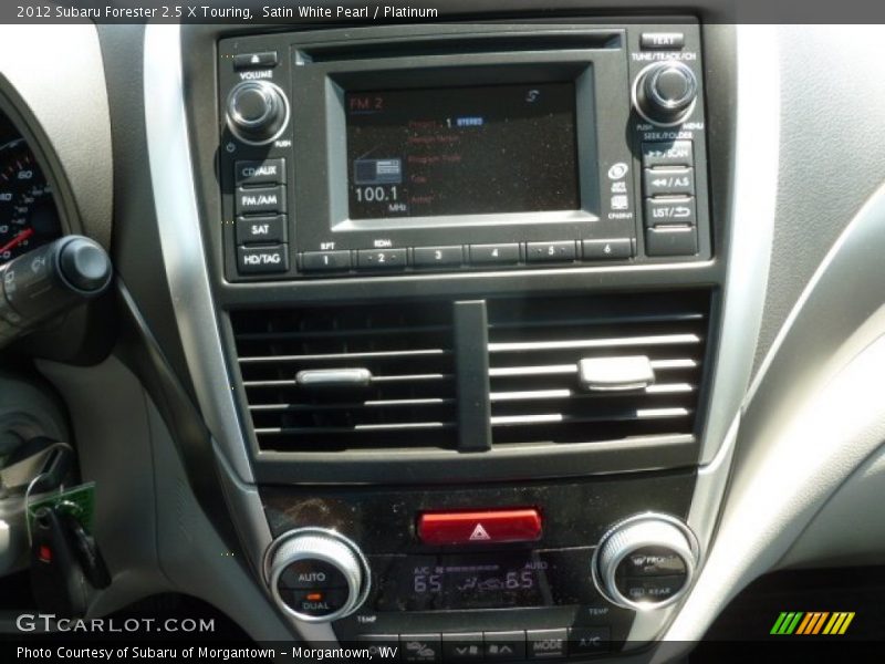 Satin White Pearl / Platinum 2012 Subaru Forester 2.5 X Touring