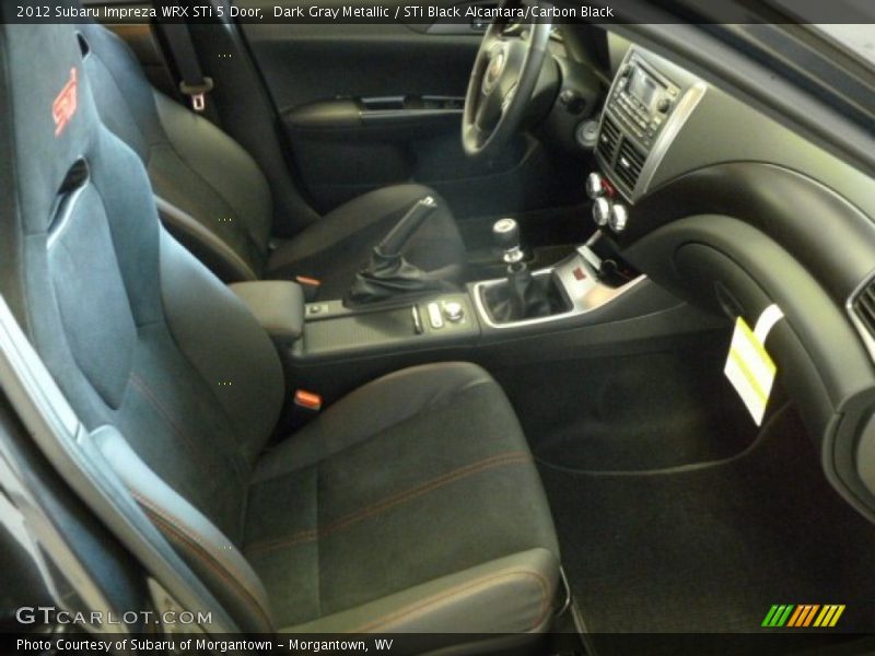  2012 Impreza WRX STi 5 Door STi Black Alcantara/Carbon Black Interior